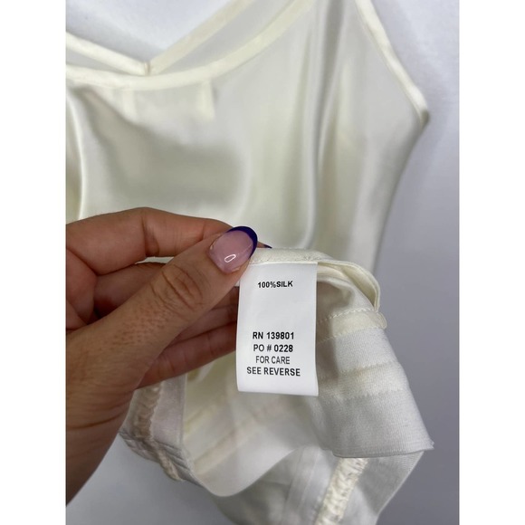 Shug Virginia Adjustable Strap Sexy Cami Top Women's Fresh White Size: XS NWOT - Picture 8 of 9